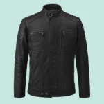 Firefly Moto Black Biker Leather Jackets