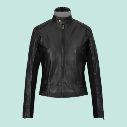 Modern Stretch Leather Jacket