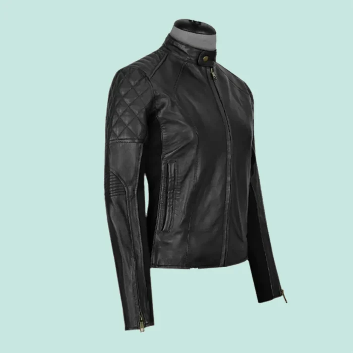 Modern Stretch Leather Jacket