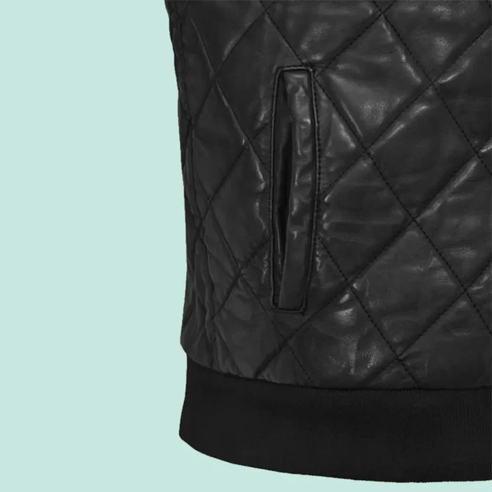 Leather Hooded Vest