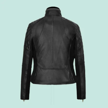 Modern Stretch Leather Jacket