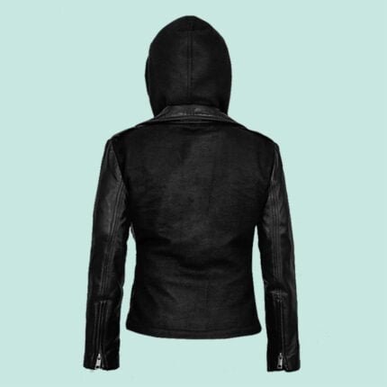 Hooded Flight Leather Jacket