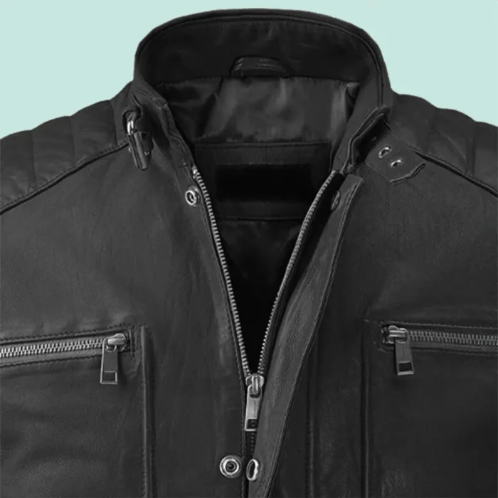 Firefly Moto Black Biker Leather Jacket