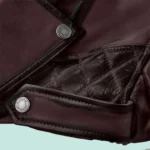 Charles Burnt Wine Leather Jacket