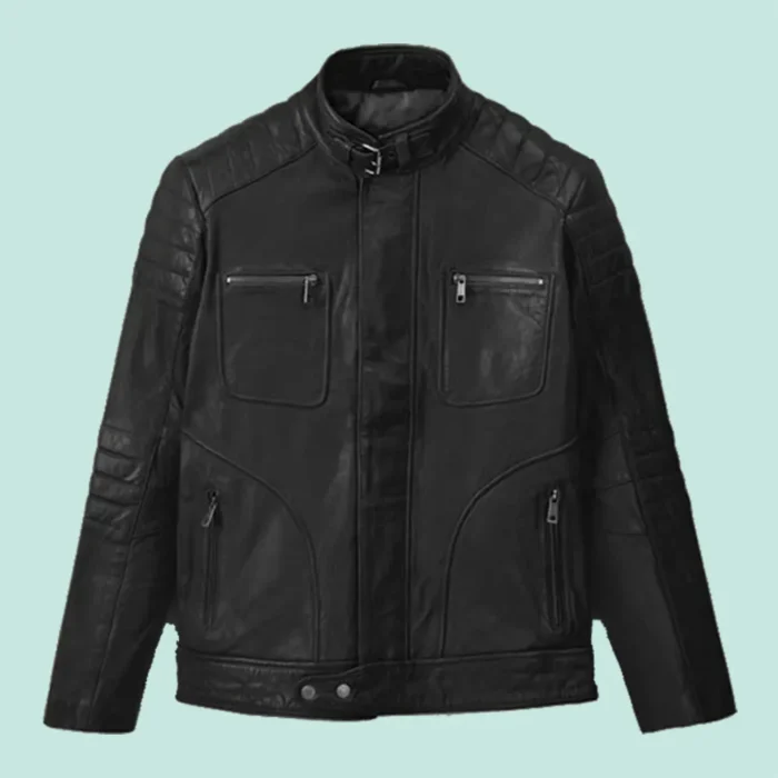 Firefly Moto Black Biker Leather Jacket