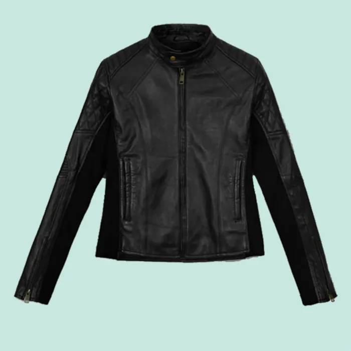 Modern Stretch Leather Jacket