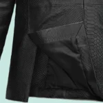 Black Python Catwalk Leather Blazer