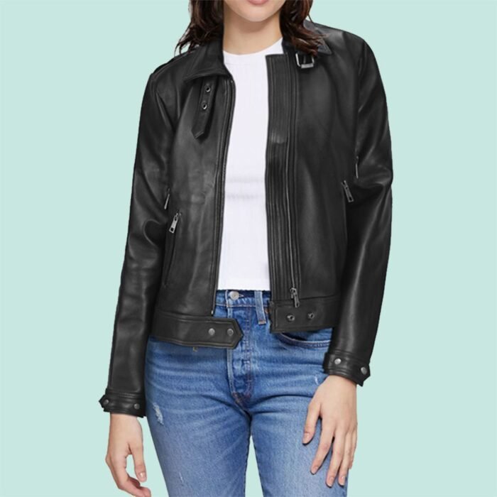 Stylish Sheepskin Leather Jacket