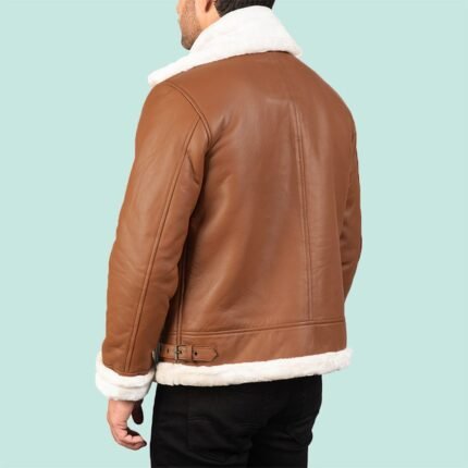 Francis B-3 Brown Leather Bomber Jacket