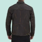 Monroe Distressed Brown Leather Jacket