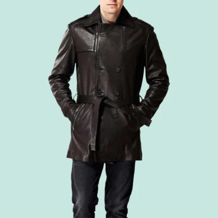 Men’s Brown Leather Bonnet Classic Coats