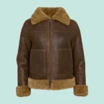 Women B3 Flight Leather Bomber Aviator Jacket