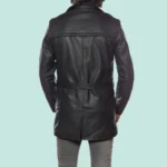 Bonno Men’s Black Leather Coat