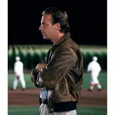 Kevin Costner Field of Dreams Leather Jacket