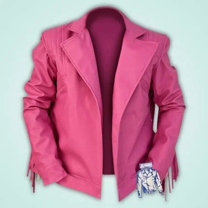 Jason Momoa A Minecraft Movie Pink Jacket