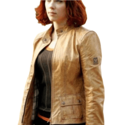 Avengers Scarlett Johansson Leather Jacket